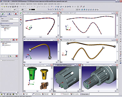 ������� ���������� ���������� ���������, ��������� � ���� T-FLEX CAD