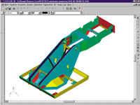  Рама поворотная. Сборочный узел, смоделированный в T-FLEX CAD